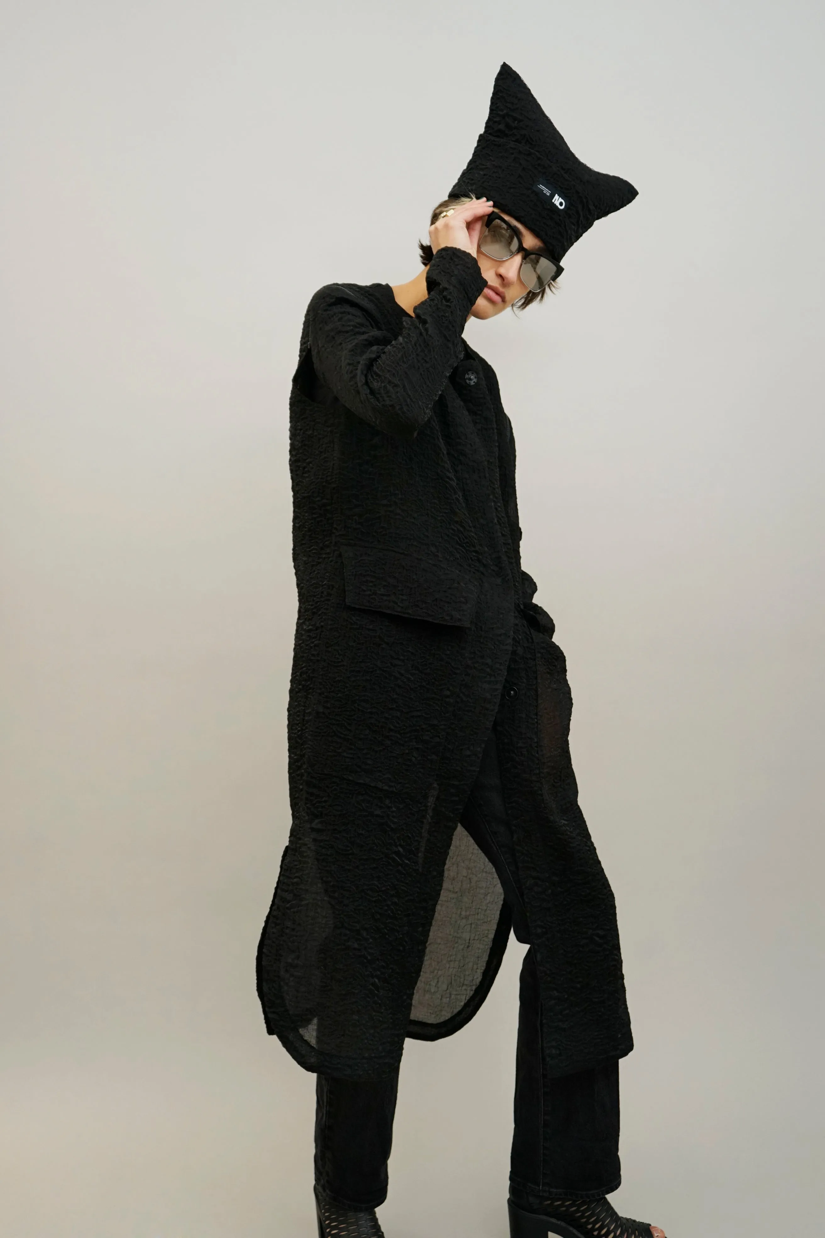 Bae Square Stylish Black Beanie