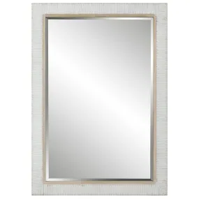 Cape Whitewashed Rattan Mirror | Uttermost