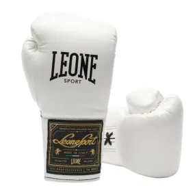Leone Orlando Classico Lace Boxing Gloves - White
