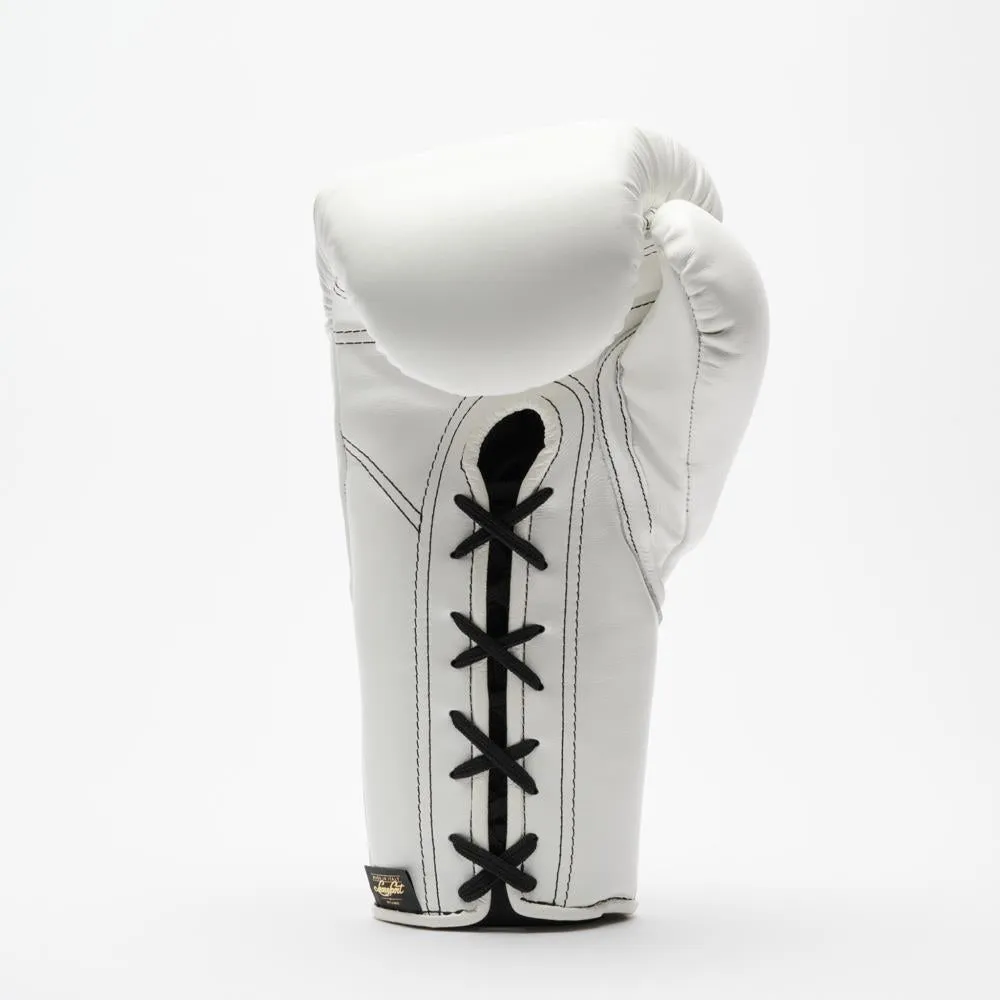 Leone Orlando Classico Lace Boxing Gloves - White