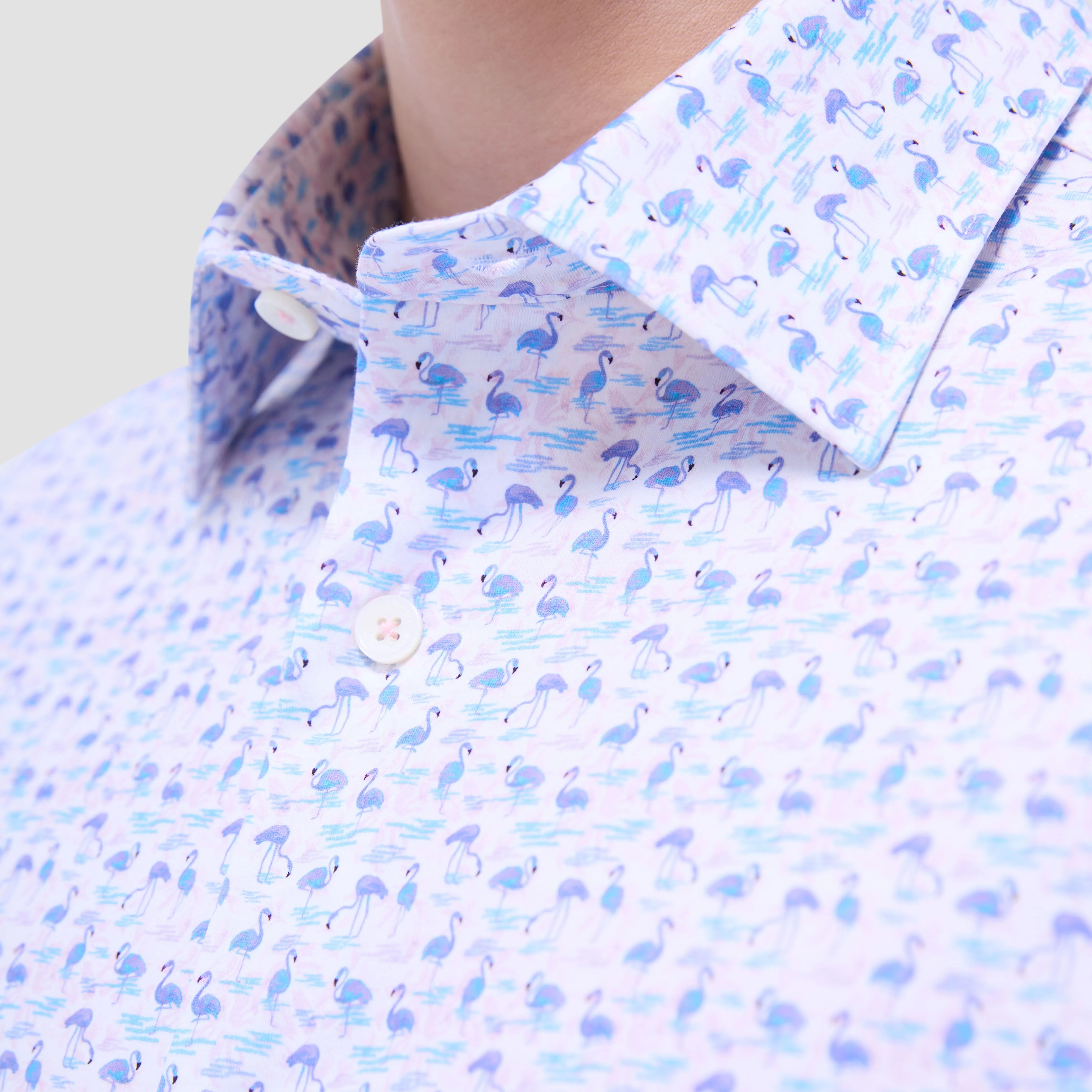 Miles Flamingo OoohCotton Short-Sleeve Shirt