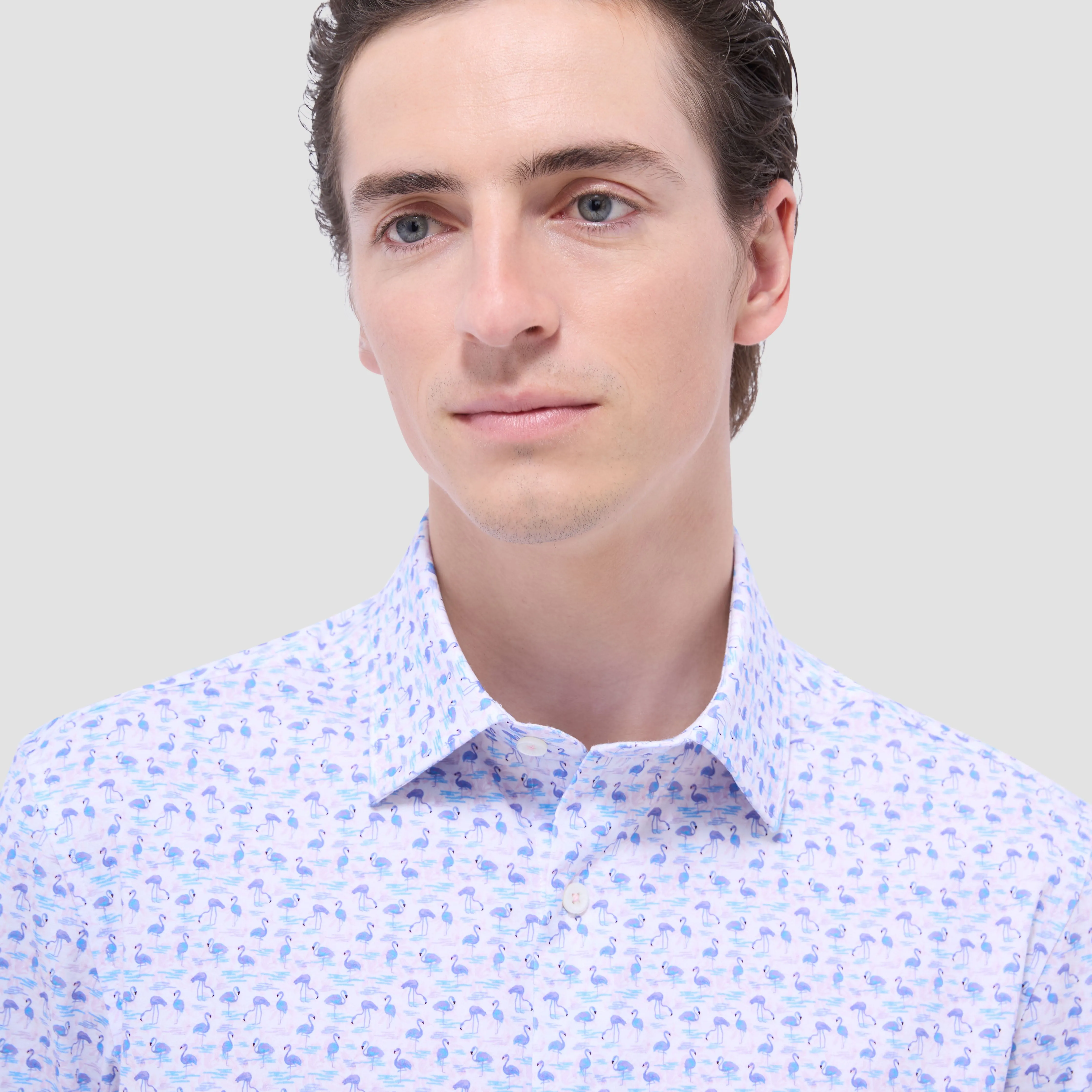 Miles Flamingo OoohCotton Short-Sleeve Shirt