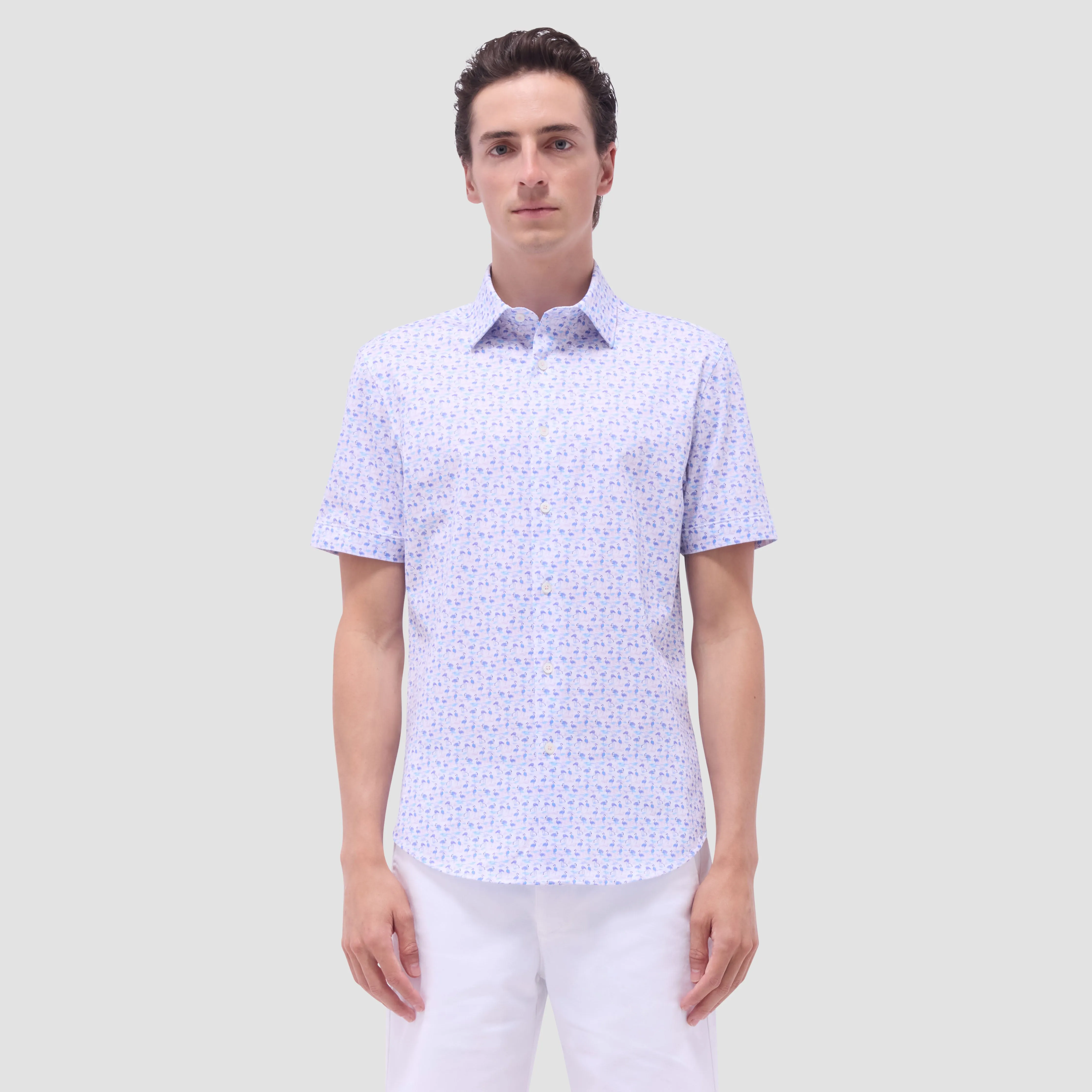 Miles Flamingo OoohCotton Short-Sleeve Shirt