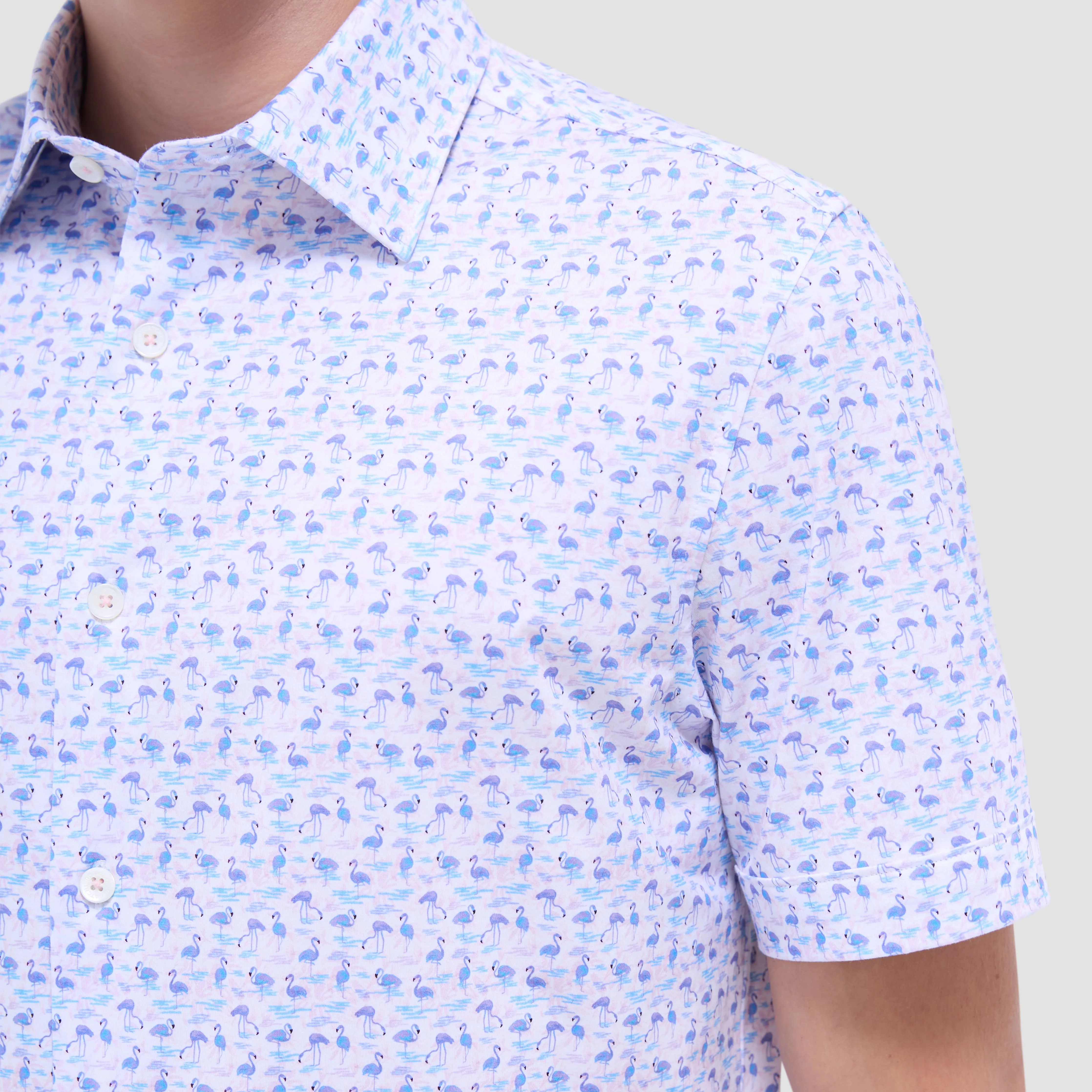 Miles Flamingo OoohCotton Short-Sleeve Shirt