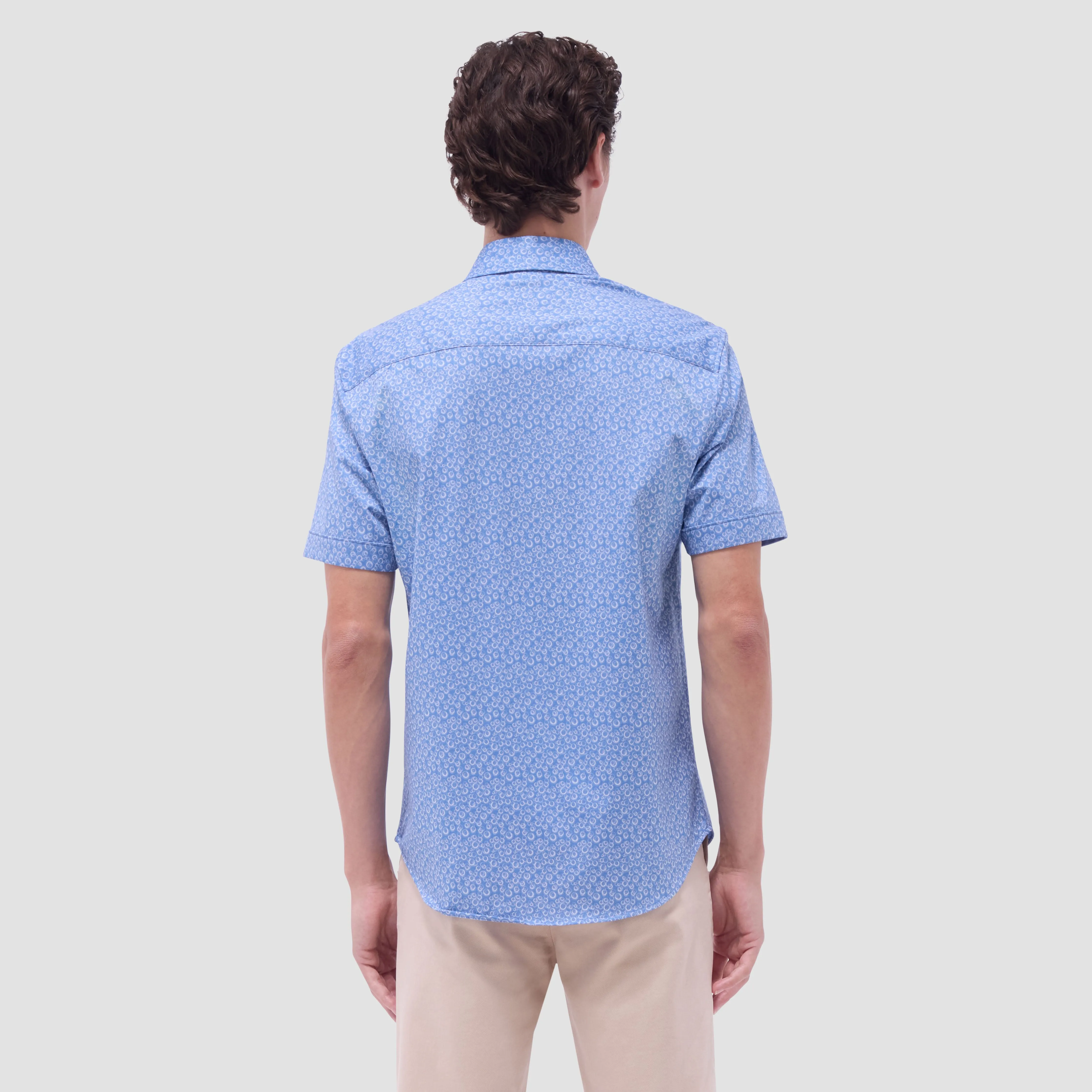 Myron Double-Sided Geometric & Solid OoohCotton Short-Sleeve Shirt
