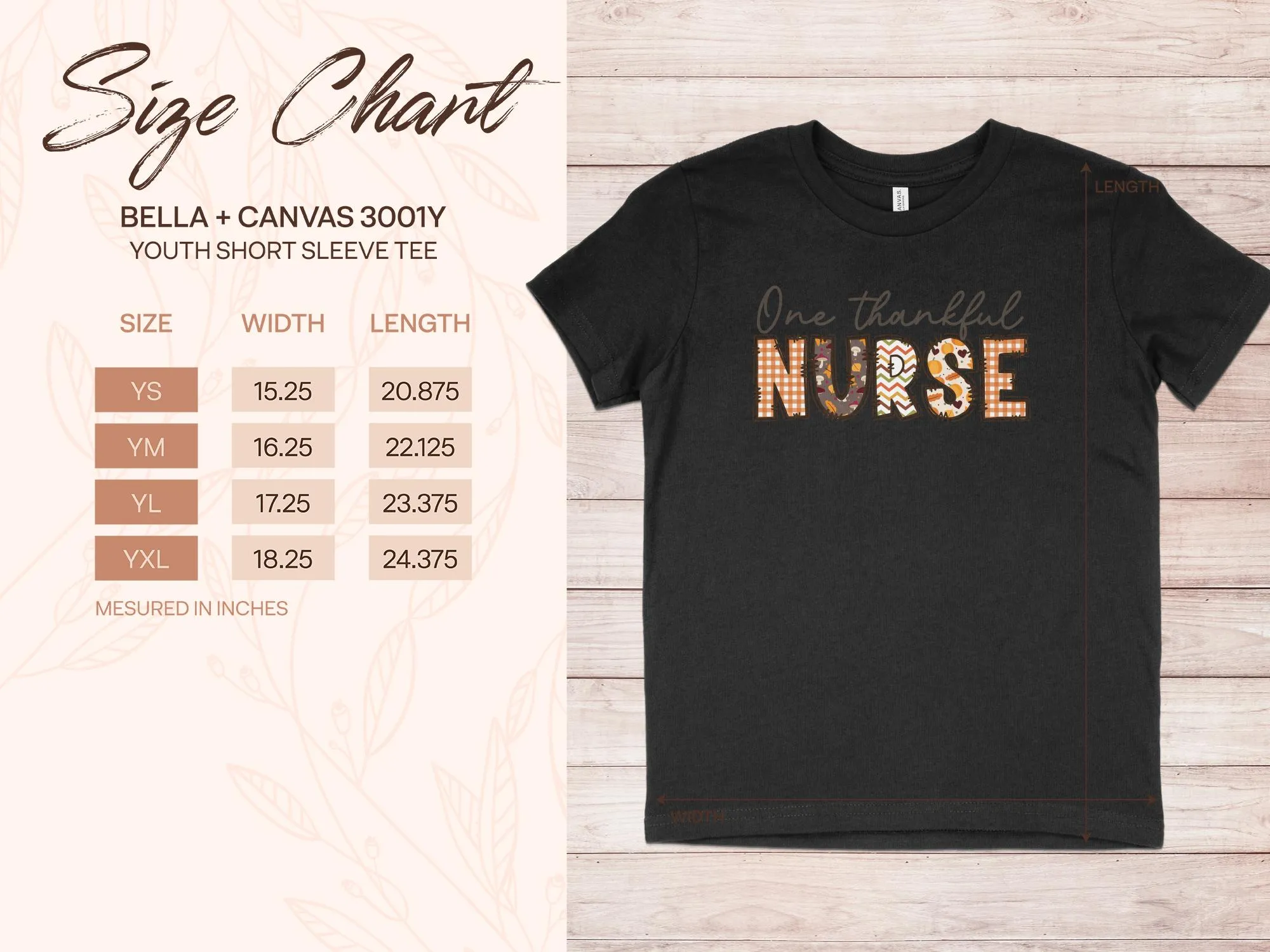 One Thankful Nurse Shirt,Tank, Sweatshirt and Matching Family Shirts. Perfect for a Fall, Autumn or Thanksgiving Gift