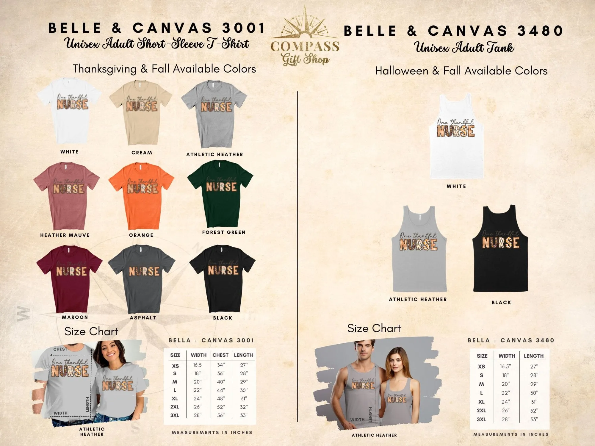 One Thankful Nurse Shirt,Tank, Sweatshirt and Matching Family Shirts. Perfect for a Fall, Autumn or Thanksgiving Gift