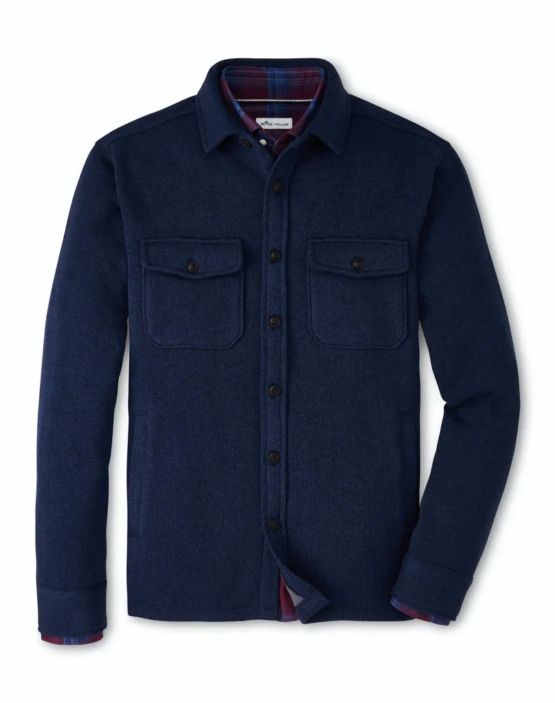 Peter Millar Crown Sweater Fleece Shirt Jacket MF22K62