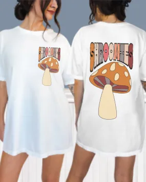 Retro 1970's Shroomies Comfort Colors® Shirt, Trendy Vintage-Inspired Mushroom T-Shirt, Garment Dyed T-Shirt