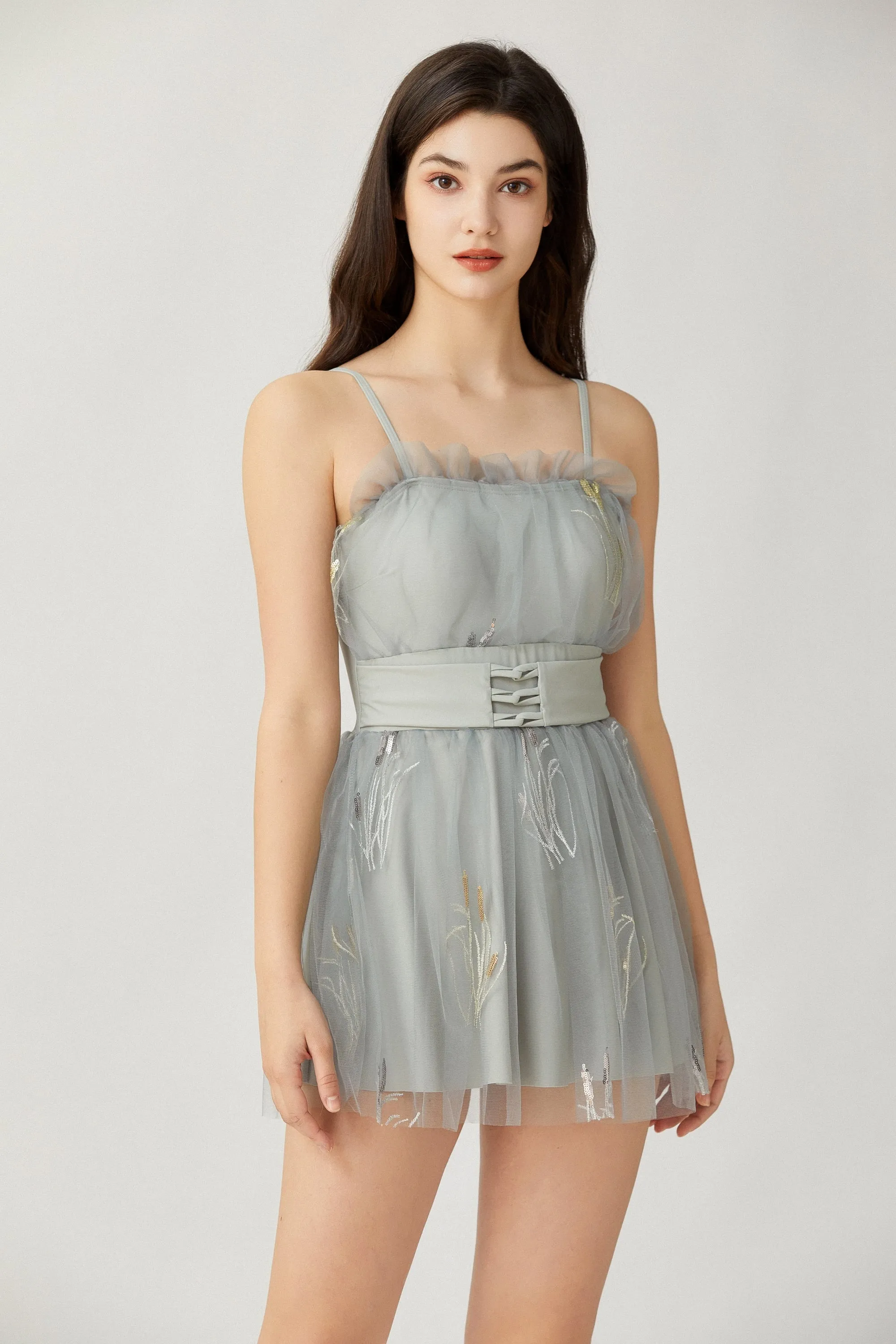 Sylphide | Valerie Lace Belt One-Piece Swimsuit