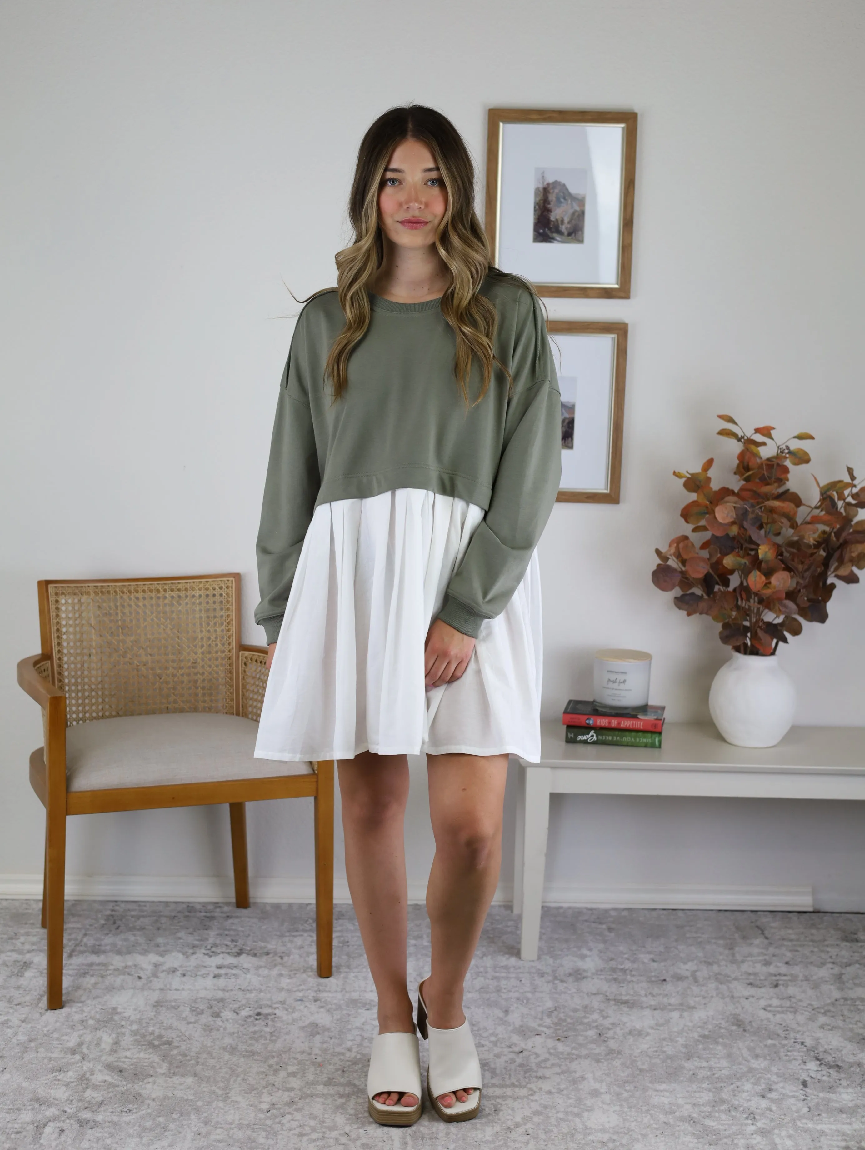 Taylor Pleated Skirt Dress - Sale