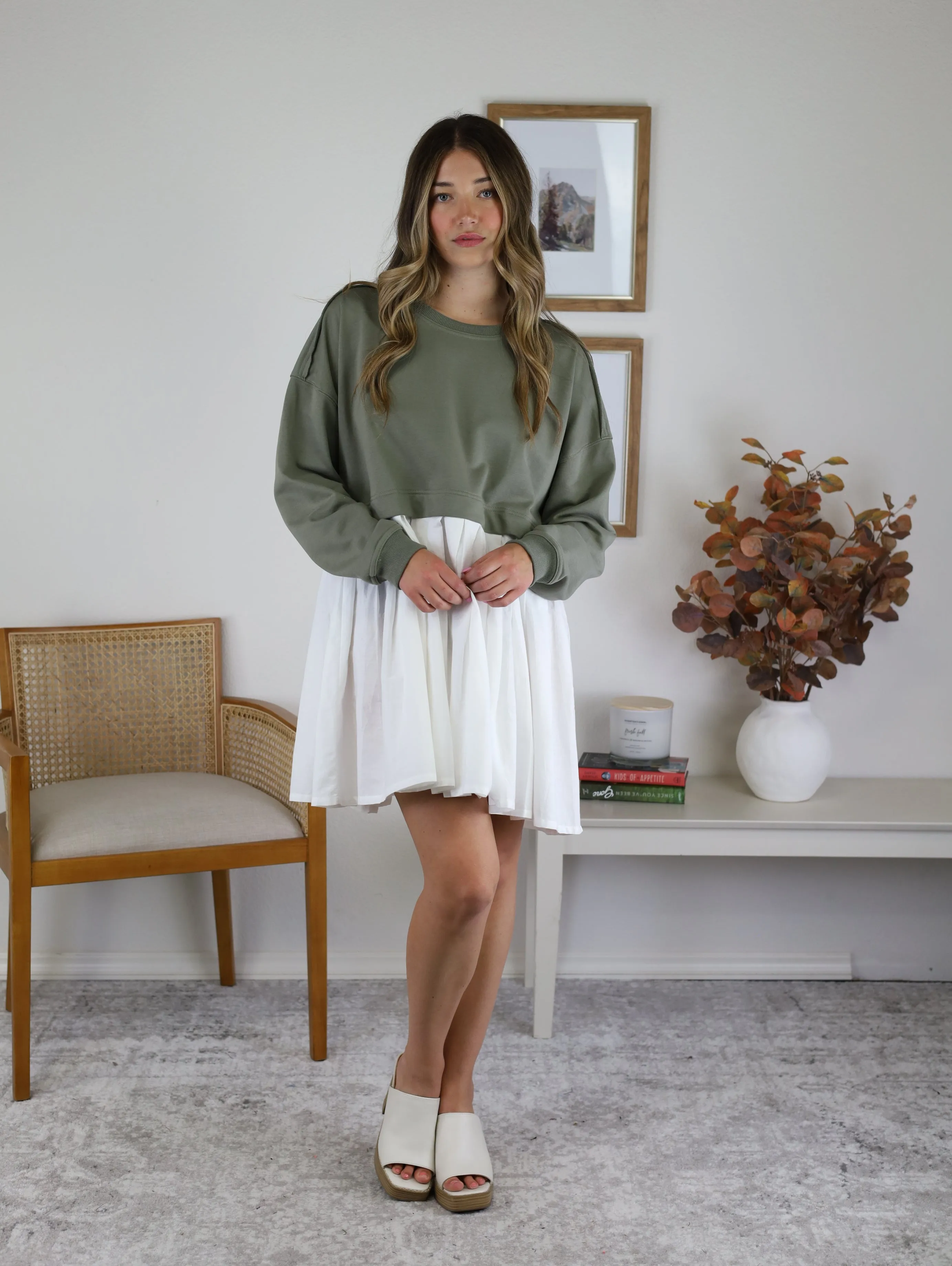 Taylor Pleated Skirt Dress - Sale