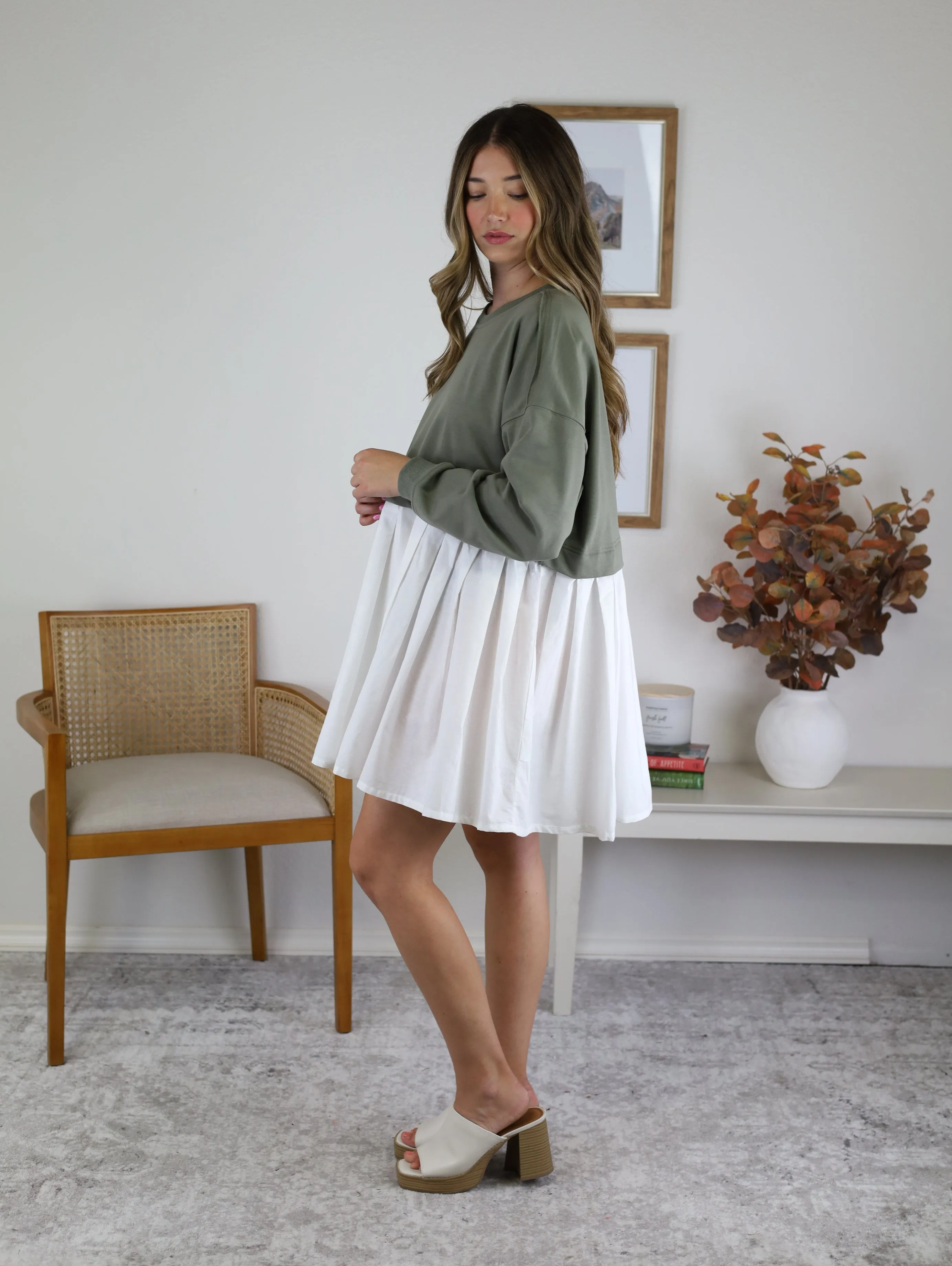 Taylor Pleated Skirt Dress - Sale
