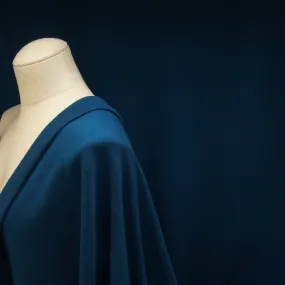 Tencel Organic Cotton Spandex French Terry Fabric - Moroccan Blue