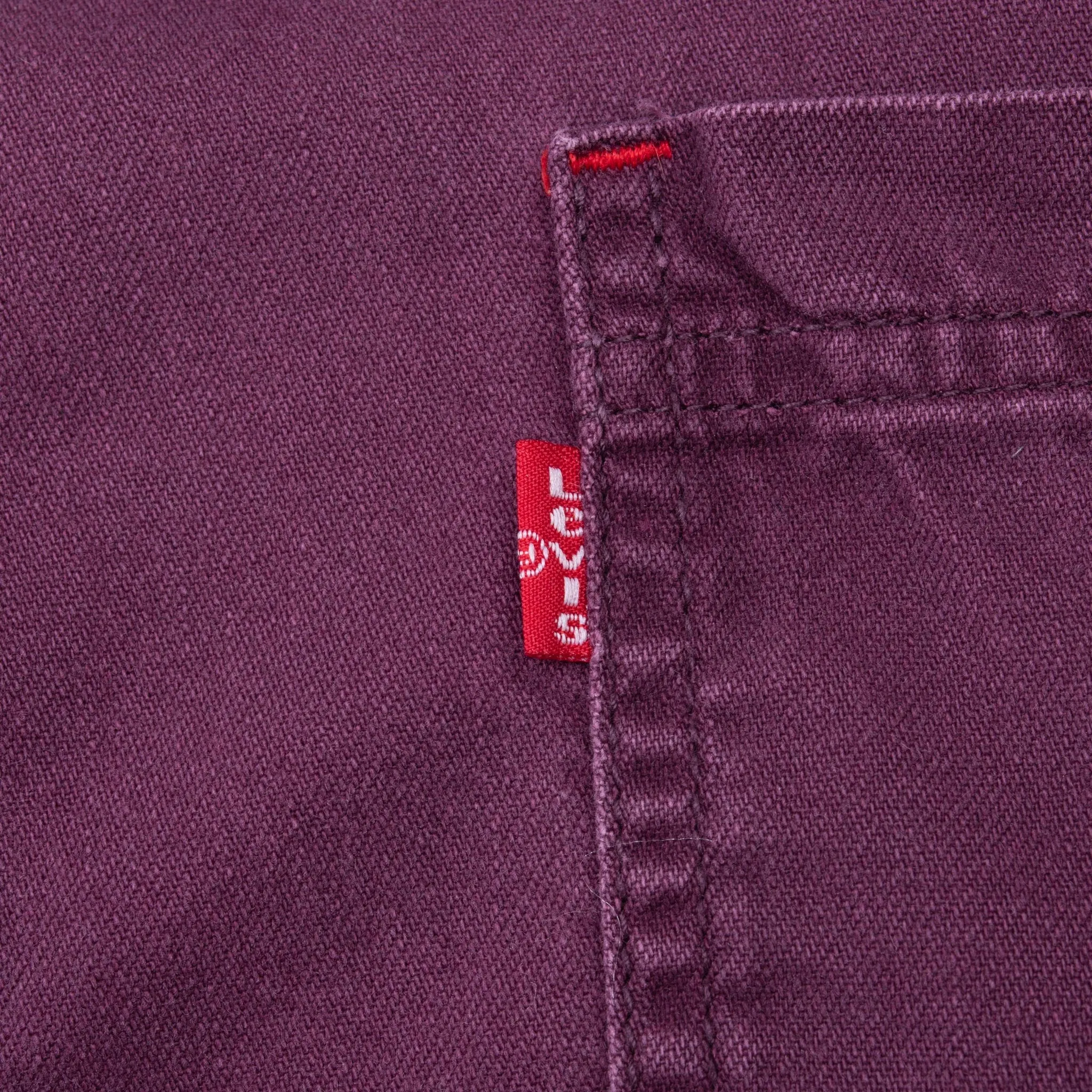 VINTAGE LEVIS POCKET PURPLE DENIM SHIRT 1990S XL